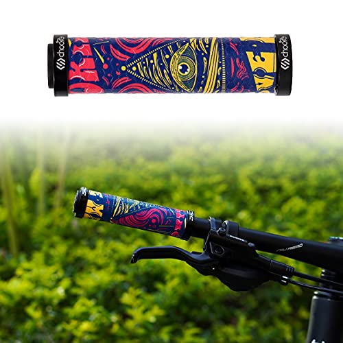 Chooee Silicone Mountain Bike Grips, MTB Grips Double Lock on Bicycle Handlebar Grip AJT, Purple - Image 2