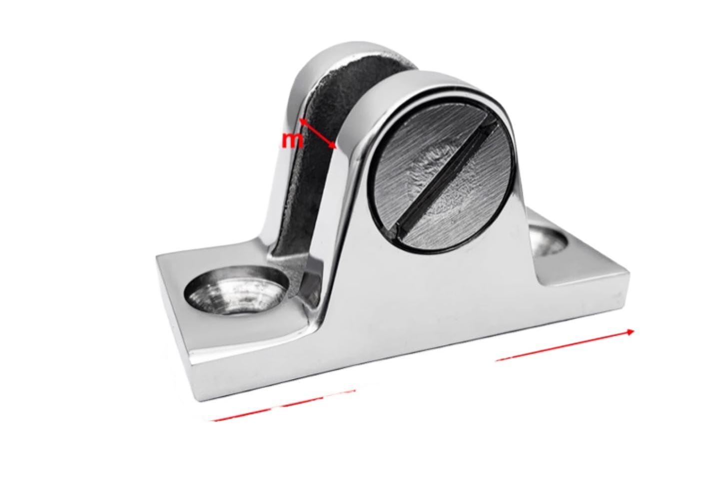 Stainless Steel Deck Hinge Mount Quick Release Fitting Compatible with Alastin 316 Bimini(ALS5414A)