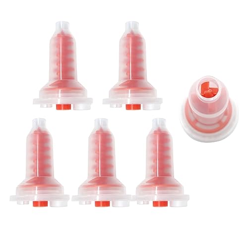 Miniatura 8 de 50 puntas dentales intraorales para materiales de odontología, tubos de mezcla de caucho de silicona desechables para laboratorio - REDBLUE