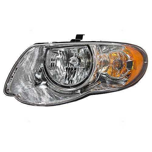 Halogen Headlight Headlamp Driver Replacement for 05-07 Chrysler Town & Country Van with 119  Wheel Base 4857991AD