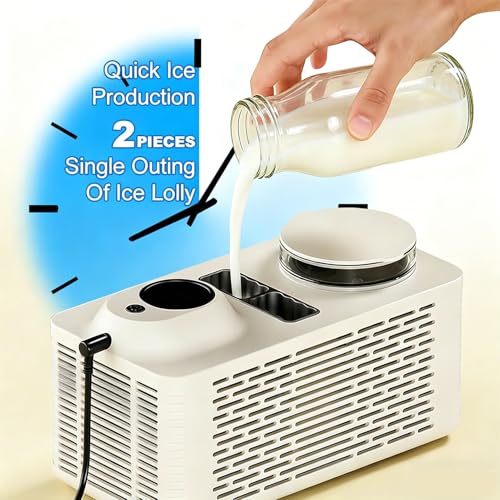 Mini máquina portátiles para hacer hielo blanca miniatura 3