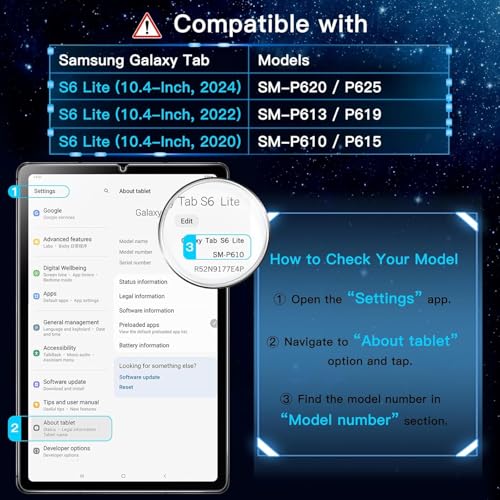 Image of Screen Guard Compatible With Samsung Galaxy Tablet S6 Lite 2024 /2022 /2020 10.4 Inch Tab Flexible Fiber Screenguard Not a Tempered Glass Screen Protector