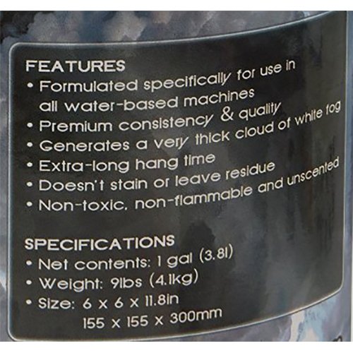 Chauvet Dj High-Density Fog Machine Fluid - One Gallon | Fog Machines (Packaging May Vary) #TOP4