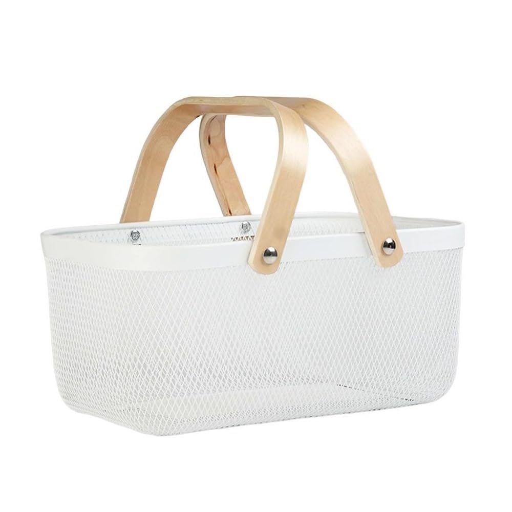 Basket Storage Box Kitchen Wrought Iron Small Toy Snack Desktop Sundries Cosmetics Home Oversized Clothing