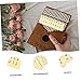 BESTonZON 6pcs Yellow Kalimba Scale Stickers Read Note Decals for Thumb Piano Beginners Durable and Lightweight Music Accessories for Enhanced Learning Experience