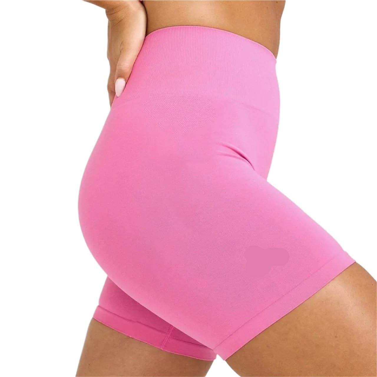Short De Yoga Taille Haute Short de Sport Taille Haute for Le Yoga, Le Fitness et la Course à Pied(Purple,L)