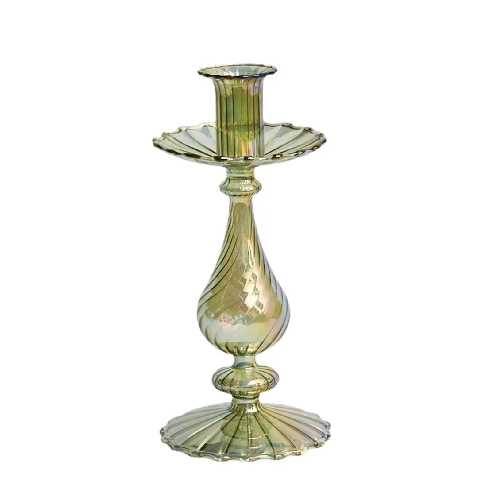 Candle Holders Candlesticks Taper Candle Holders Tall Decoration Party Glass Vase Home Decor Wedding(Style25)