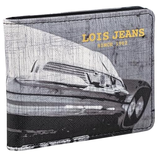 Lois - Cartera Juvenil Negro De Polipiel Resistente para Chico Deporte Casual con Bolsillo Monedero Cremallera Ideal para Adolescente Y Jovenes | Ya disponible en tu tienda friki favorita! En mundofriki.es!