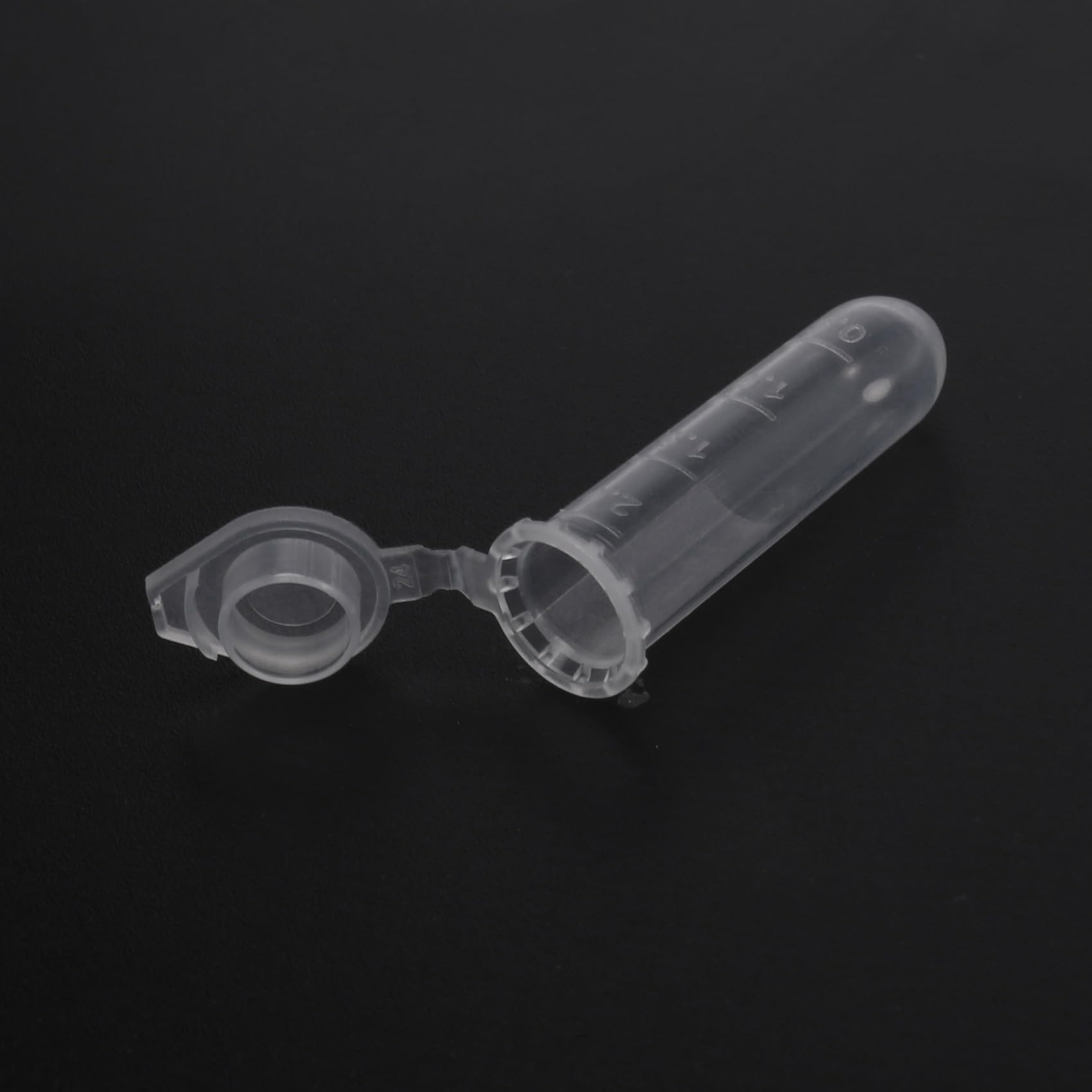 2000 Uds. Tubo de MicrocentríFuga de 2Ml, Tubo de Ensayo, Vial de PláStico Transparente, Contenedor de Viales, Tapa una PresióN para Almacenamiento de Muestras de Laboratorio