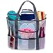 JINJIANG Sac de plage en maille de grande taille Sac de jouets Sac grand et léger pour le marché la tente de nourriture et le pique-nique avec poches