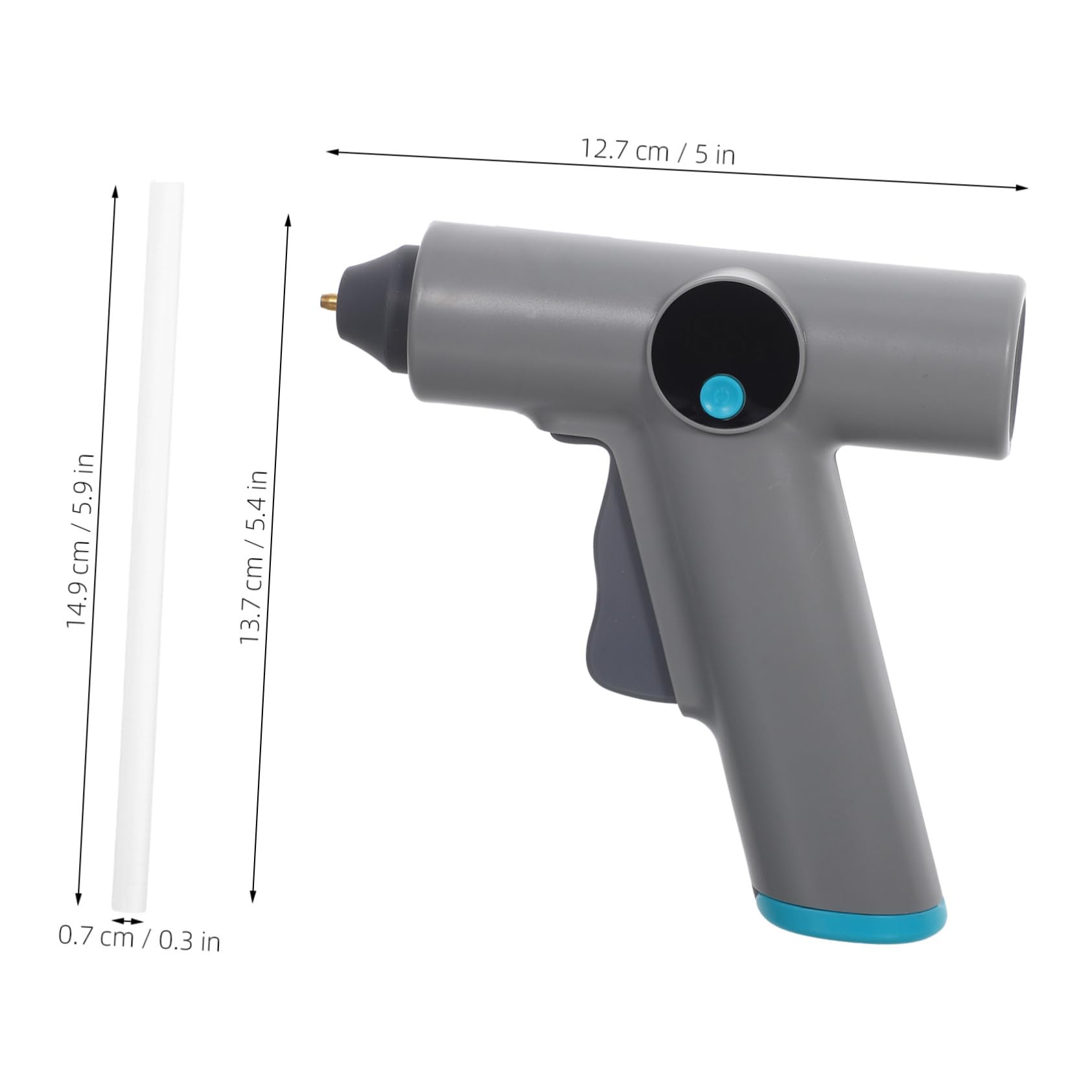 Pistola per Colla Caldo Elettrica senza Fili con Controllo Digitale