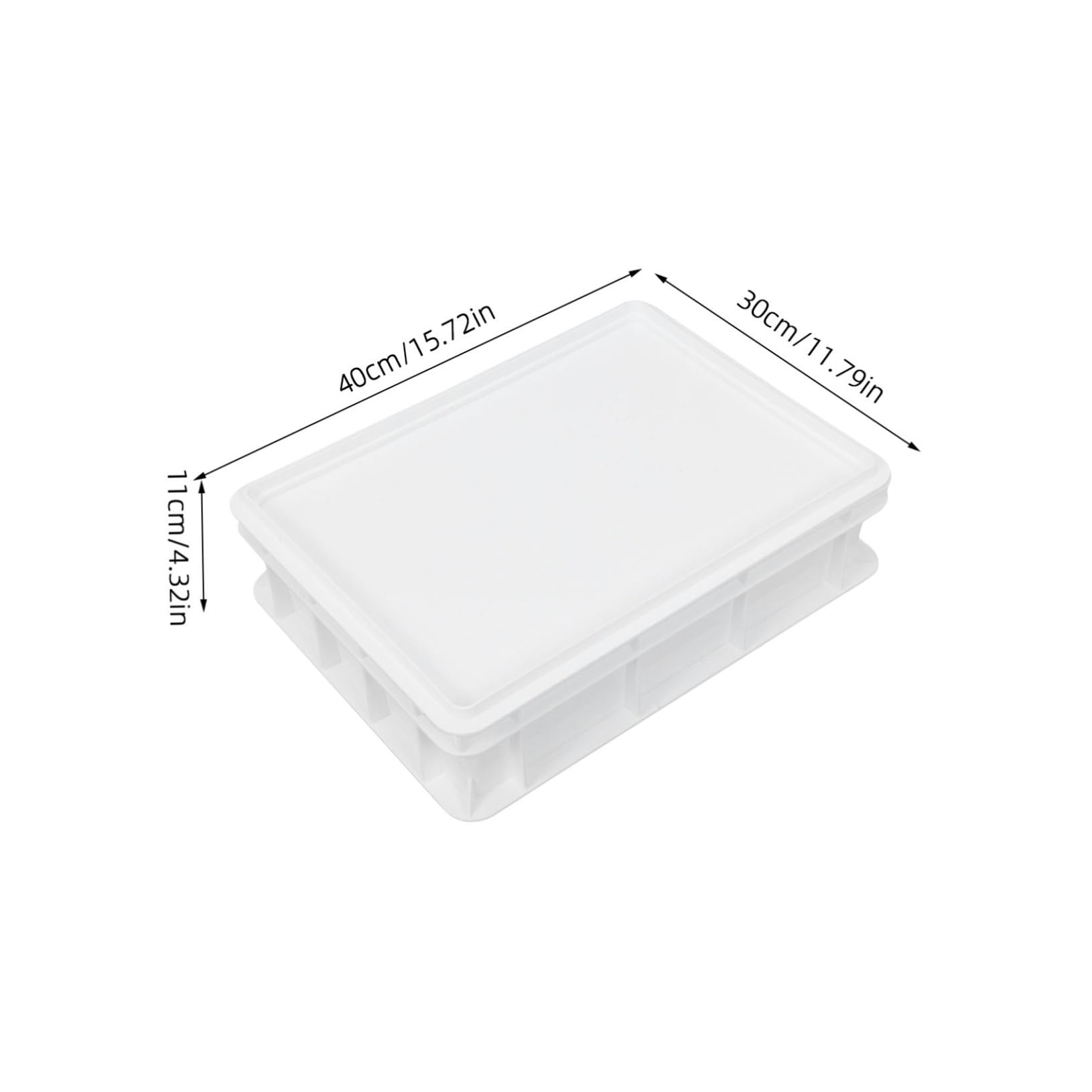 SOLUSTRE Pizza Dough Proofing Box with Lid Stackable Container for Efficient Dough Storage Proofing Tray for Home and Commercial Use