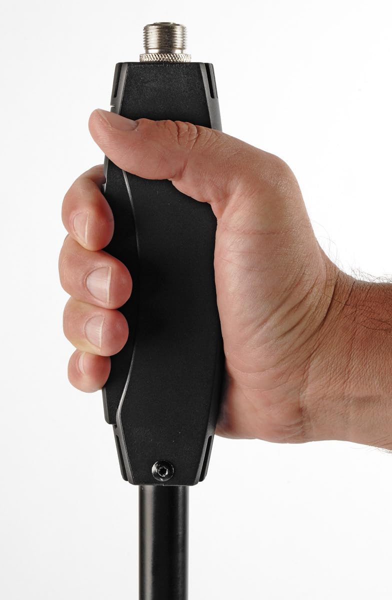 QUIK LOK - A/989 BK, ASTA MICROFONICA a giraffa telescopica con base a treppiede e regolazione altezza ONE-HAND