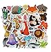 SetProducts Najlepsze naklejki! Zestaw 50 naklejek ze zwierzętami - naklejki winylowe - różne zwierzęta i zwierzęta domowe niewulgarne - moda, styl, bomba - laptop personalizacja, bagaż, motocykl, deskorolka