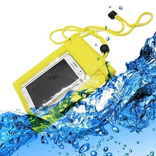 Shifra® Multipurpose Transparent Waterproof Plastic Mobile Pouch PVC Rain Protection Mobile Case Ideal for All Phones up to 7 Inches - Multicolor (Pack of 1) 3