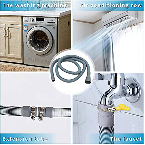 Elyfree EF-001 10Ft Washing Machine Drain Hose, Universal Drain Hose Extension Kit For Washer, Dishwasher thumb #4