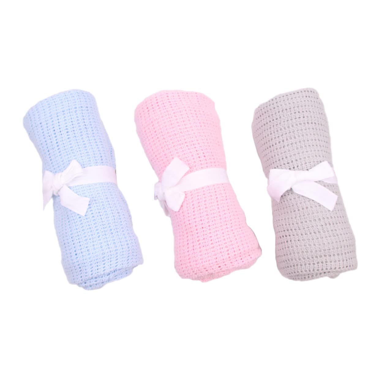 ibasenice 2 Juegos De Aire Acondicionado para Bebé Mantita Bebe Toquilla Bebe Toalla con Capucha para Bebé Chico Mantas De Bebé para Recibiendo De Bebé Algodón 3 Piezas * 2