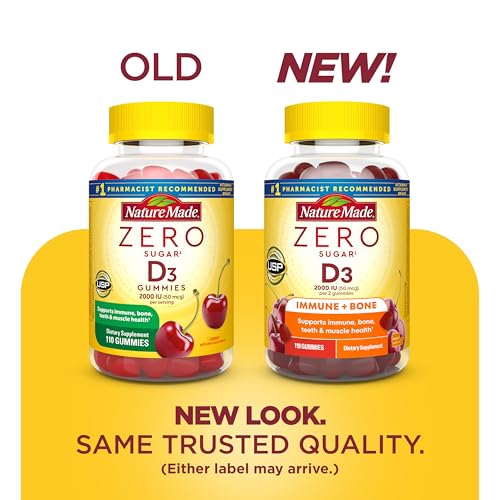 Nature Made Zero Sugar Vitamin D3 Gummies, 110 Vitamin D Gummies - image 2