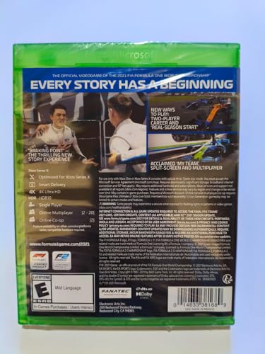 F1 2021 Xbox One gérez votre propre écurie de course automobile
