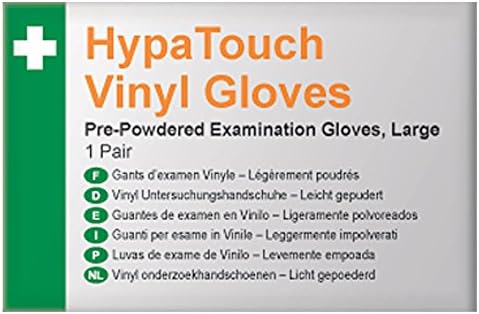 EVOLUTION SAFETY FIRST AID HypaTouch Vinyl Gloves (pair) Q2105
