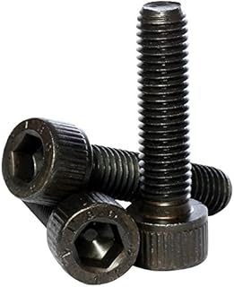 (6mm) M6 x 30 Black 12.9 Grade High Tensile Hex Socket Cap Screws Self Colour Allen Bolts DIN 912-10 Pack