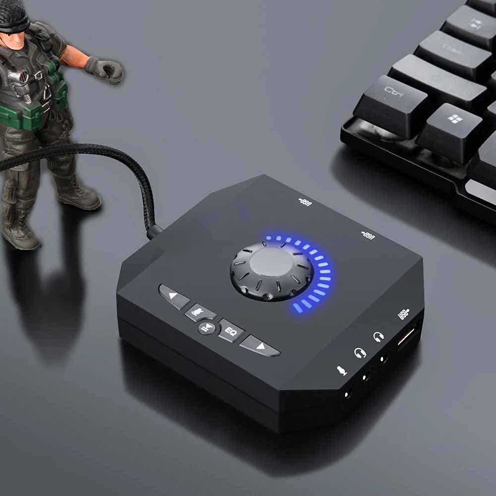 Carte Son USB Professionnelle pour Ordinateur, Adaptateur Audio 7.1, convertisseur, Interface Audio pour PC, Ordinateur Portable, Carte Son Externe