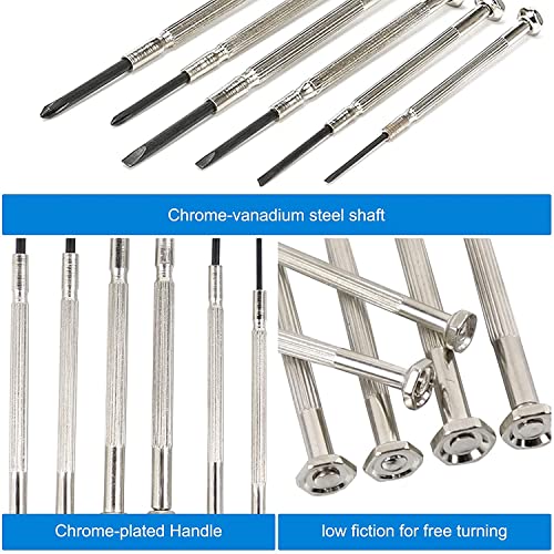 Shopping Gd 6Pcs Mini Screwdriver Set With Case, Precision Screwdriver Kit With 6 Different Size Flathead And Phillips Screwdrivers, Perfect Mini Screwdriver Bits For Jewelry, Watch, Eyeglass Repair #TOP4