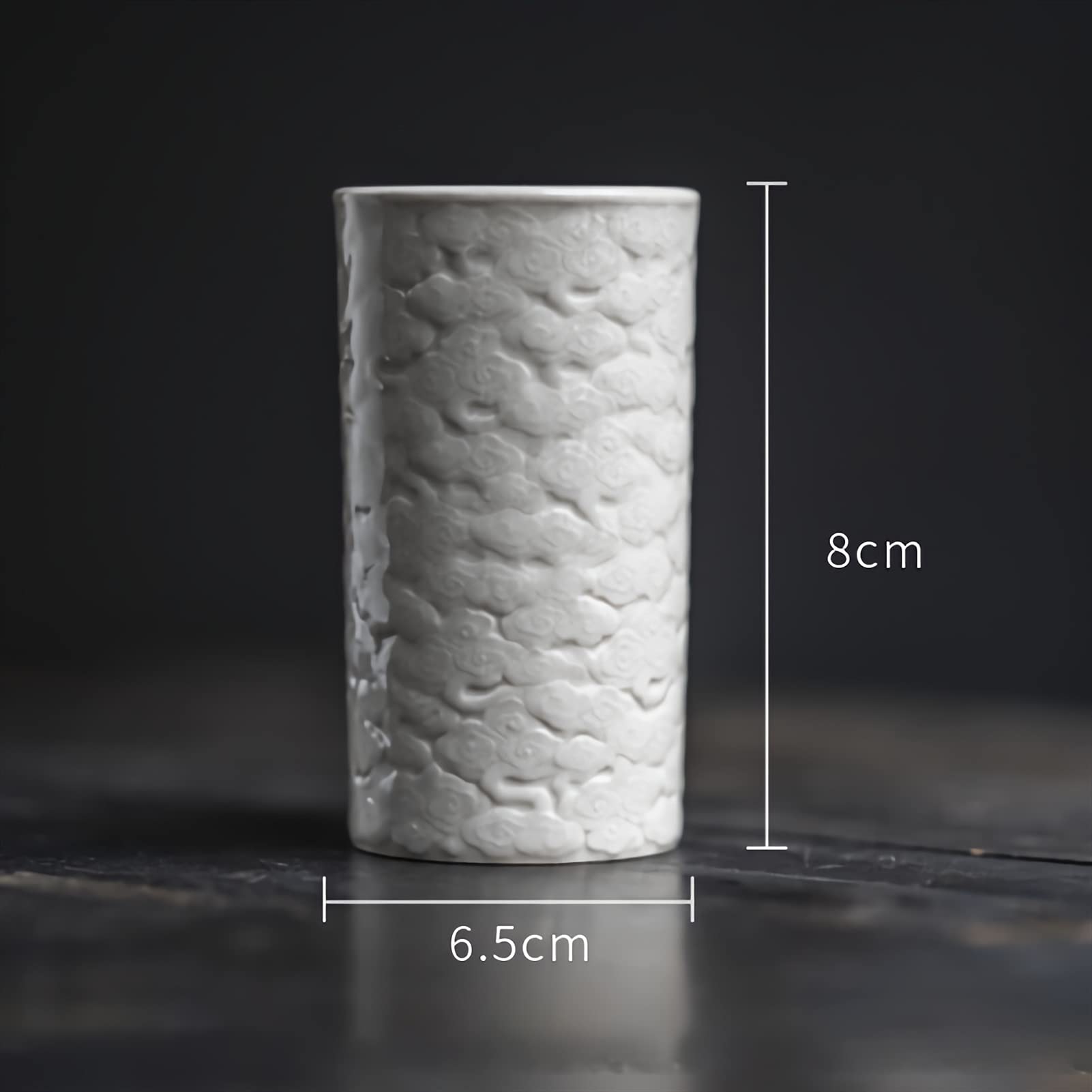 Tazza di penna in ceramica in ceramica decorativa,porta penna,supporto per la scrivania,tazza di matita modello nuvole per ragazze bambini