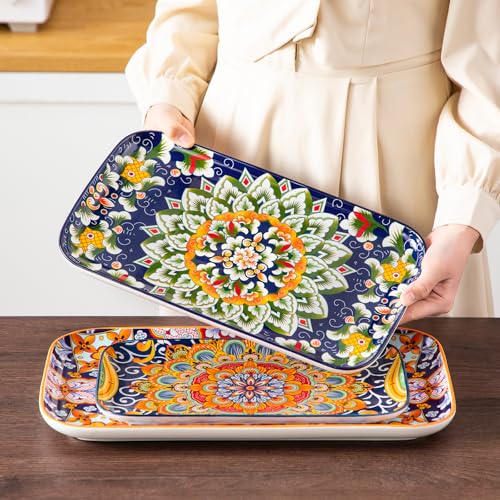 Bohemian Serving Platters Set of 3 DROPS TO - image 6