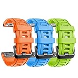eiEuuk Compatible with Fenix 7S/6S/5S Bands Easy-Fit Soft Silicone Watch Bands Replacement for Fenix