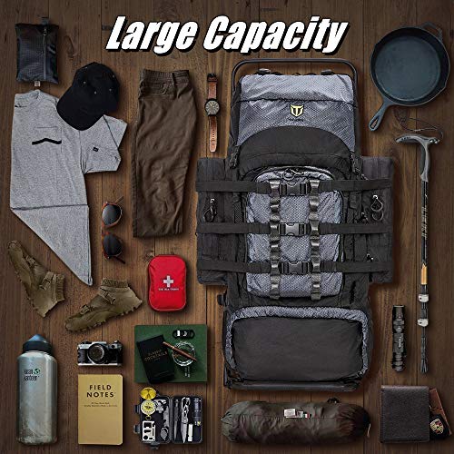 Tidewe Hunting Backpack 5500Cu With Frame And Rain Cover For Bow/Rifle/Pistol #TOP1