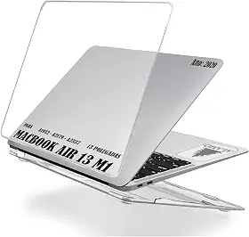 Capa Case Capinha para MacBook Air 13 polegadas, M1 versão ano 2018 a 2020 modelo A2337 / A2179/ A1932 Slim em Acrílico transparente resistente - Alamo