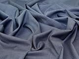 Breite: 150 cm Kleiderstoff, 100 % Wolle, Meterware, Blau