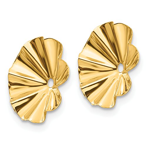 14K Solid Yellow Gold Earring Jackets for Studs4
