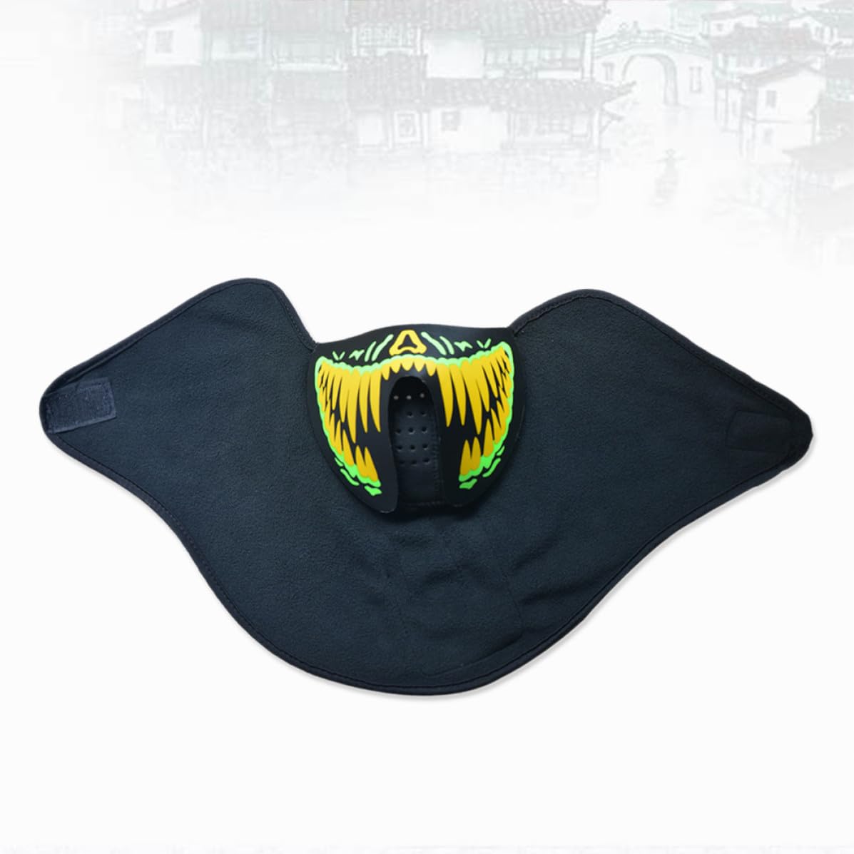 Abaodam 3 Stück Leuchtmaske mit Sprachsteuerung und Schallreaktiver Beleuchtung aus PC für Halloween und Karneval Leichte Blinkende Maske für Männer und Frauen