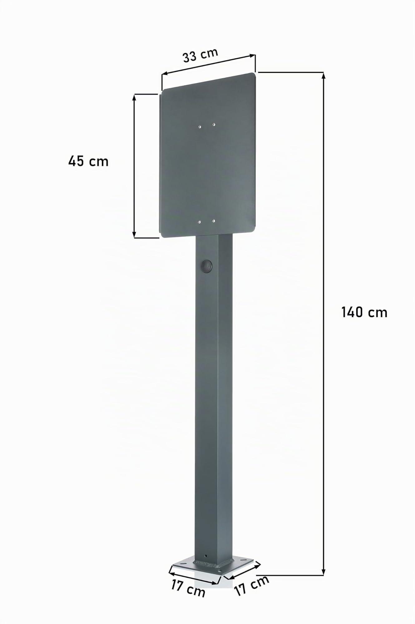 Supporto universale di alta qualità per Wallbox in alluminio. Colonna di supporto per stazioni di ricarica per veicoli elettrici
