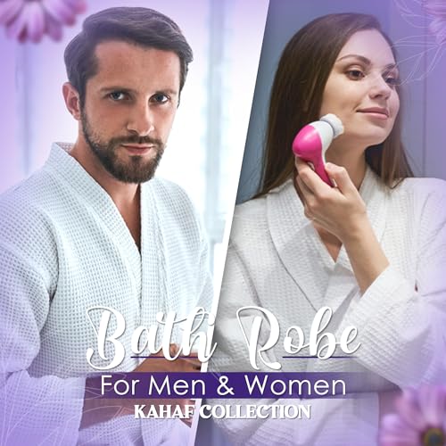 Waffle Knit Kimono Bathrobe for Women, 100% Cotton, Soft, Lightweight, Quick-Dry, Spa & Lounge Robe4