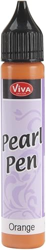 Viva Decor Bolígrafo de perlas de 0.8 fl oz, naranja