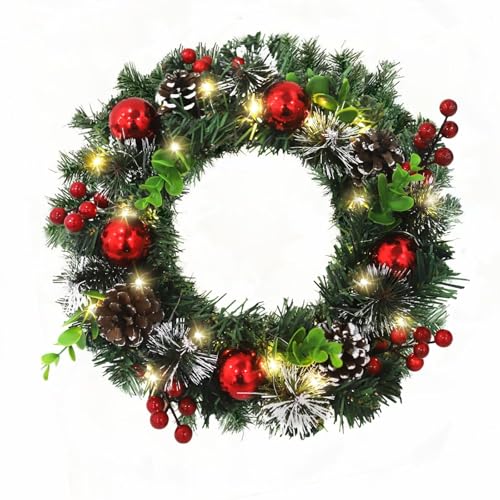 CIRULLI Weihnachtsgirlande mit Beleuchtung,30CM Girlande...