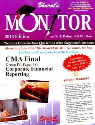 Amazon.in: Buy Monitor - CMA Final - Paper 18 - Corporate Financial ...
