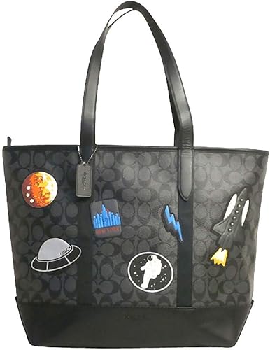 Amazon コーチ Coach バック トートバッグ メンズ アウトレット Pvcコーティングキャンバス レザー シグネチャー スペース パッチワーク F Qbmi5 チャコール ブラック コーチ Coach メンズ トートバッグ Amazon コーチ Coach バック トートバッグ メンズ アウトレット Pvcコーティングキャンバス レザー シグネチャー スペース パッチワーク F Qbmi5 チャコール ブラック コーチ Coach メンズ トートバッグ