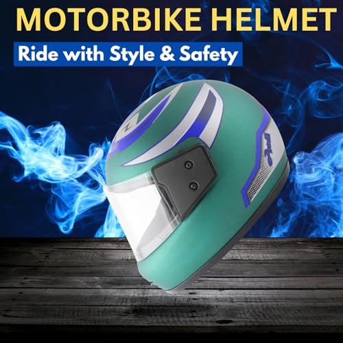 Image of Sage Square Audi Kimi Full Face Helmet | ISI Certified | Clear Visor | Ultra Comfort Inner Padding Extra Comfort & Stylish