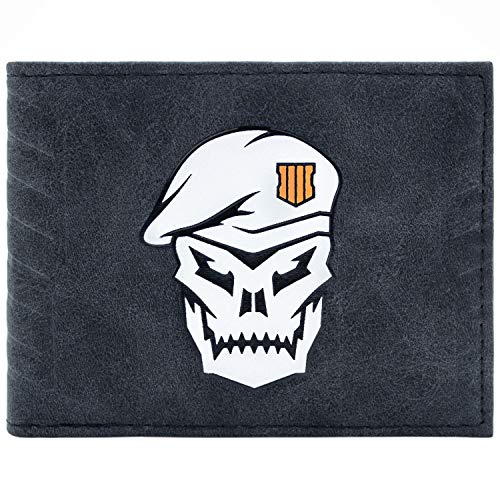Preisvergleich Produktbild Call of Duty Black OPS 4 Schädelsoldat Schwarz Portemonnaie Geldbörse