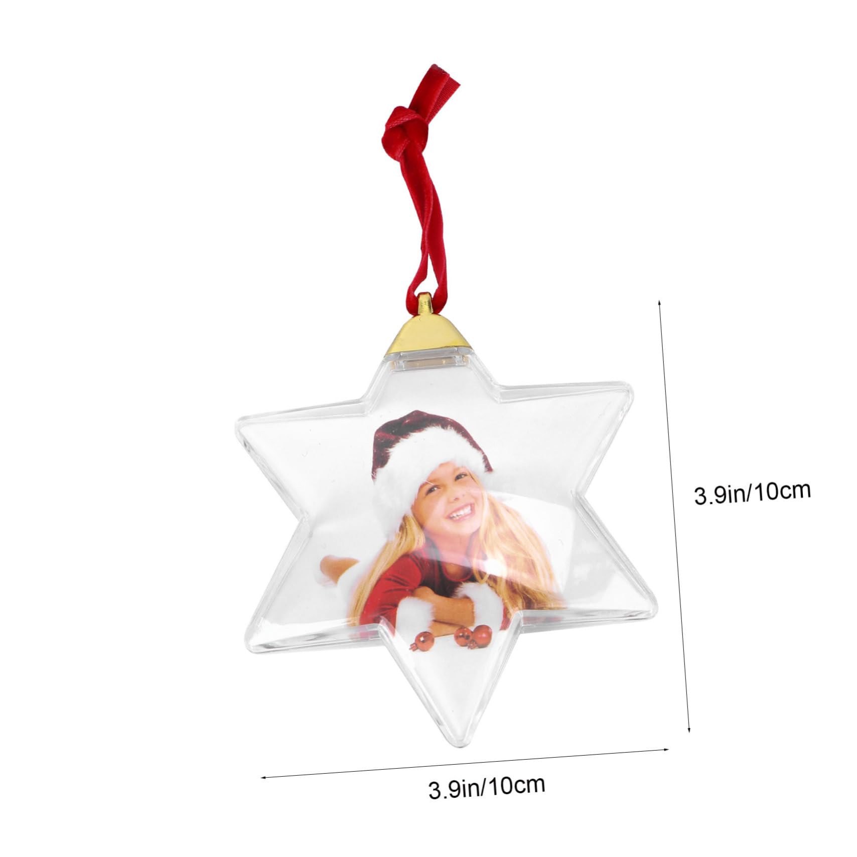 Ciieeo 2 Juegos De Marcos De Fotos Colgantes Adornos Navideños Decoración para Fotos De Fiesta Soporte para Fotos Colgante Creativo para Arte Decorativo 6-6 Piezas X 2
