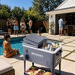 BODEGACOOLER 50QT Electric Cooler with Wheels, Compressor Rolling Cooler - Image 2
