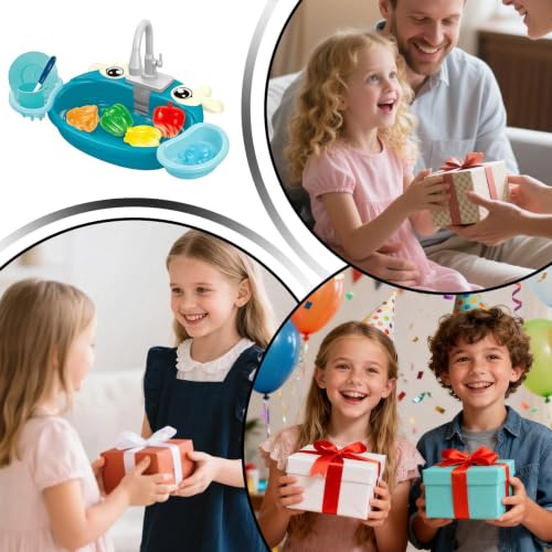 Fregadero infantil para evitar salpicaduras juego sensorial de cocina 4