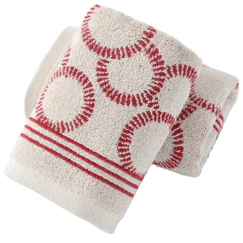 sense gnosis Red Hand Towels Terry Air Bubble Pattern