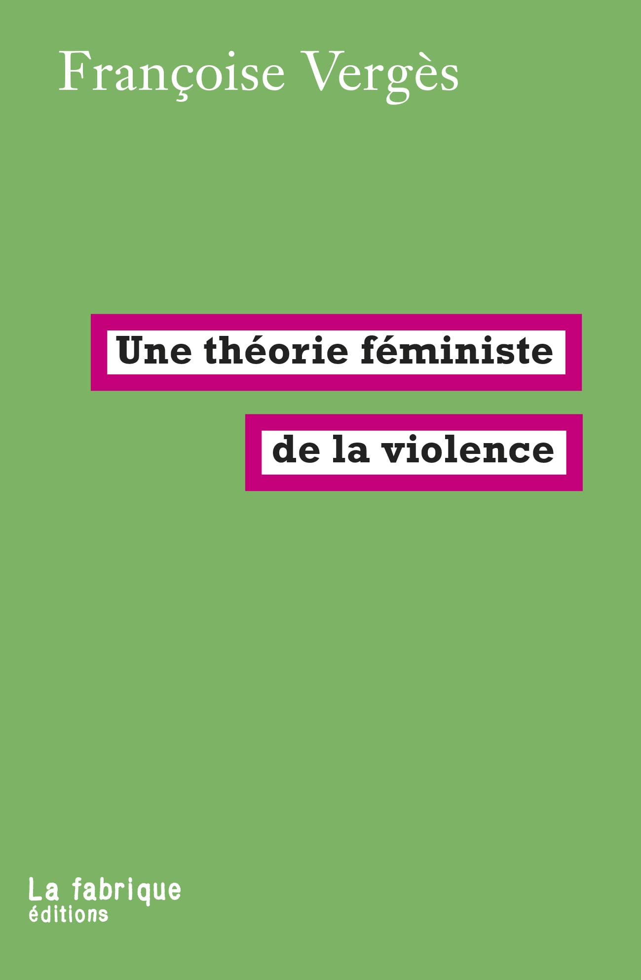 Une théorie féministe de la violence: Pour une politique antiraciste de la protection