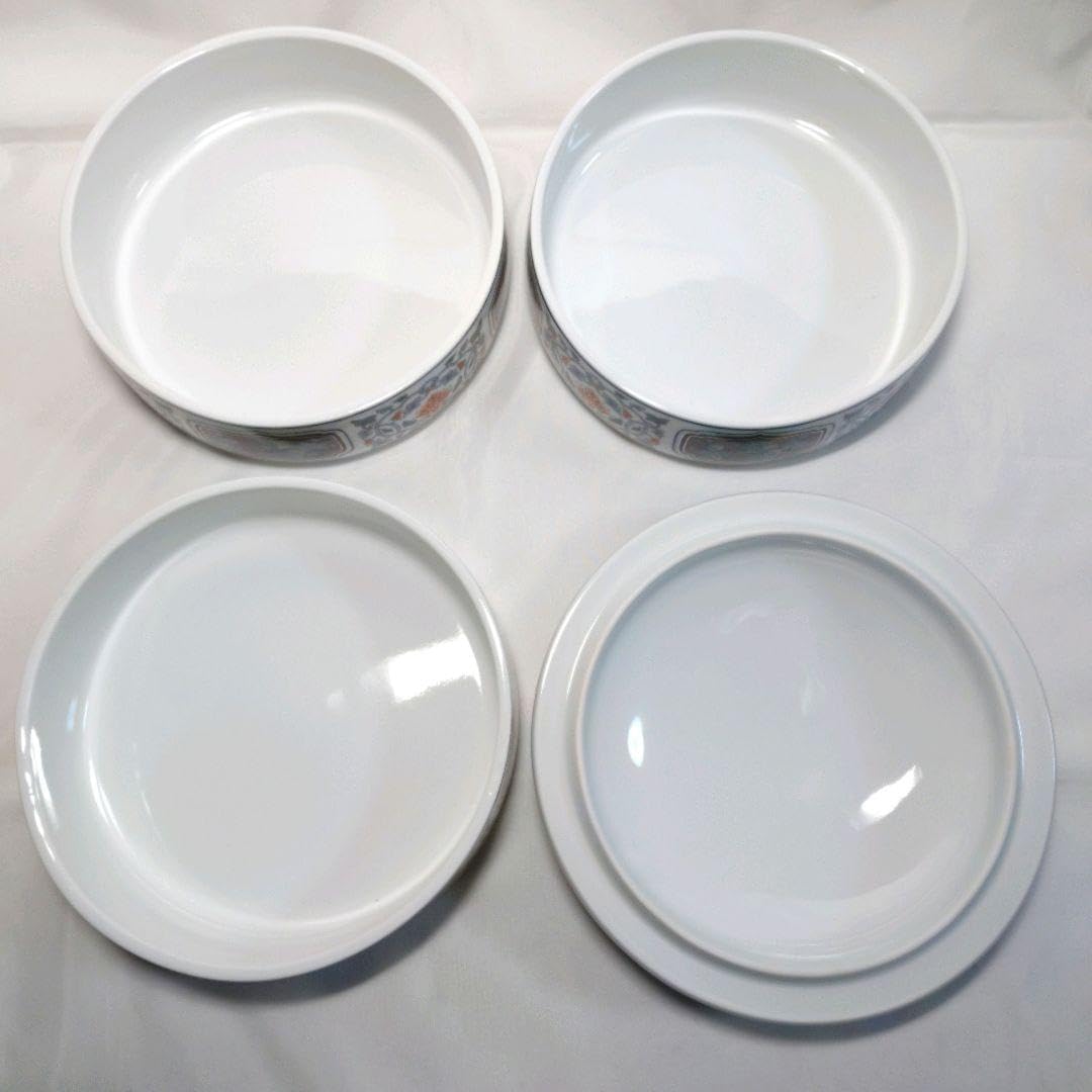 769 有田焼 其泉窯 染錦四方割木甲草花文 三段重 賞美堂本店　未使用 769 有田焼 其泉窯 染錦四方割木甲草花文 三段重 賞美堂本店 未