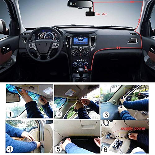 SENWOW Dash Cam 1080P Full HD Car Camera 2.7” LCD Driving Video 3-Lane Wide Angle 4 IR LED Dashboard DVR Built in G… - Image 7